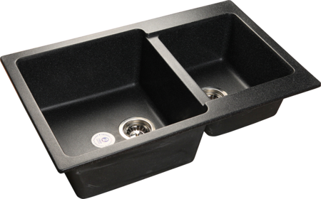 Кухонная мойка GranFest Practik 780K, P-780K черный